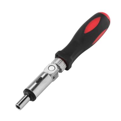 China DIYWORK 1/4 Inch Hex Key Screwdriver Socket Positive and Negative Direction 180 Degree Adjustable Ratchet Screwdriver JYD-screwdriver-7 for sale