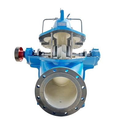 China SOM Plant Shanglishi Irrigation and Agriculture Single Stage Large Capacity Double Suction Split Case Horizontal Centrifugal Pump 185kw for sale