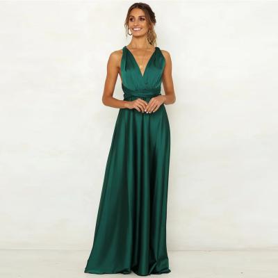 China Wholesale Luxury Sexy Backless Formal Party Evening Sweetheart V-neck Long Anti-wrinkle Dresses Dress for sale