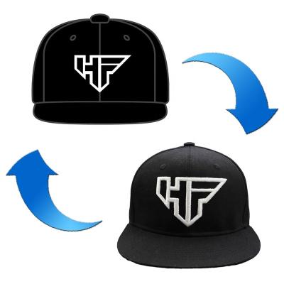 China Gray Underpeak Black Body High Quality JOINT Plan Snapback Cap Empty Hats With 3D Embroidery Custom Logo for sale