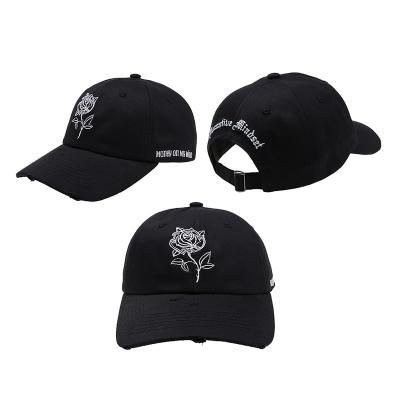 China JOINT Wholesale Custom Design Plain Cotton Twill Distressed Dad Hat Cap With Your Logo for sale