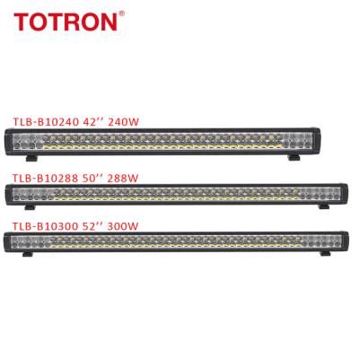 China Aluminum Housing Diecast Double Row LED Bar Lights Super Bright CE IP67 Waterproof Truck 300W 52 Inch Led Light Bar Offroad Light Bar for sale