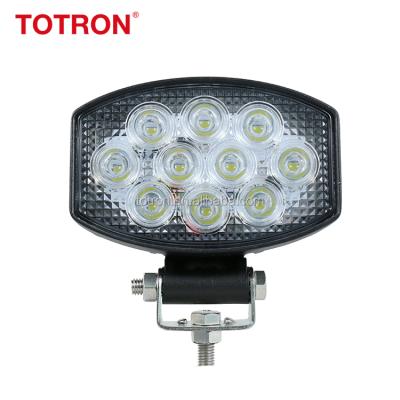 China 1375.9lm Auto Rotating Car LED Work Lights 30W Semi Flood Beam Lamps 12V LED Truck Tractor Lights for sale