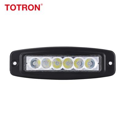 China PC 4x4 Led Work Light LED Work Lights 6 Inch 18W Commercial Lights For Trucks for sale