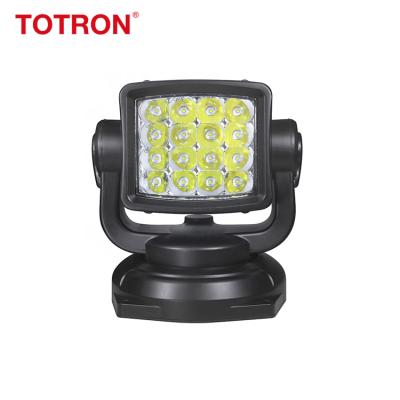 China Aluminum Die Casting Housing Marine LED Search Lights Car Roof Rotating Spot Lights 80W 48W Remote Control LED Search Lights For Hunters for sale