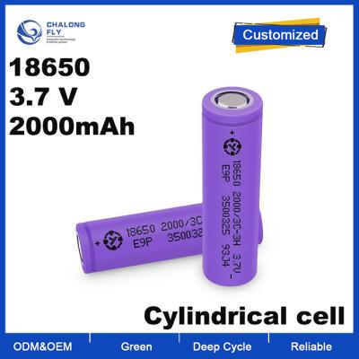 China OEM ODM LiFePO4 lithium battery 18650 cells 3.7V 2000mah Rechargeable 3C NCM NMC customized lithium battery packs for sale