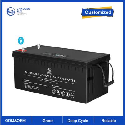 China OEM ODM LiFePO4 Lithiumbatterie 12V 200Ah Lithiumbatterie Individuelle Batterie Lithiumbatteriepacks zu verkaufen