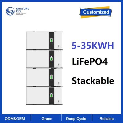 Cina LiFePO4 10kwh litio accatastabile Ion Battery Pack 48v 200Ah 10KWH 15KWH 20KWH per il sistema di memorizzazione a energia solare 6000cycles in vendita