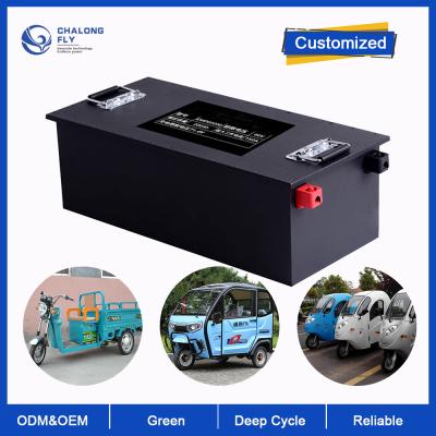 China LiFePO4 Lithiumbatterij 80AH 120AH 300AH Op maat gemaakte 48V 60V 76V 96V Lithium-ionbatterij voor elektrische rolstoel / driewieler Te koop