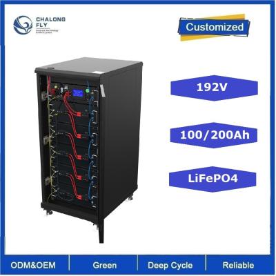 China 192V 100AH 200ah high voltage cabinet LiFePO4 Lithium battery packs for Industrial and commercial Data center Household for sale