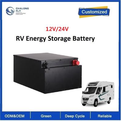 Cina CLF Litio Ferro Fosfato ricaricabile LiFePO4 batteria pacchetto 100Ah 200Ah 300Ah 400Ah 12V 24V Per RV Camper Boat in vendita