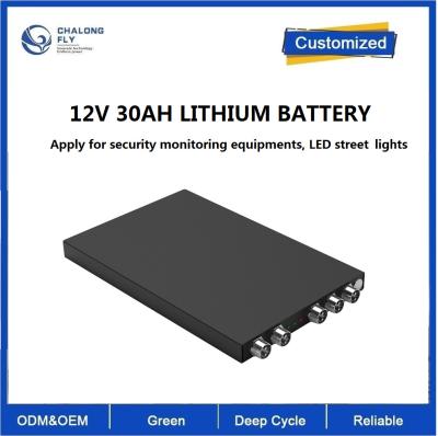 China OEM LiFePO4 Lithium Iron 12V 30AH Deep Cycle Batteries Lithium Iron Phosphate For Security Monitoring LED street ligthts for sale