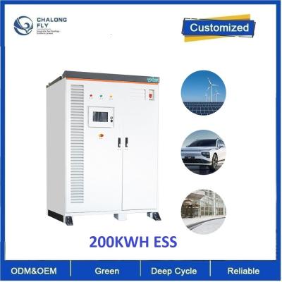 China LiFePO4 lithium Ion Solar power plant commercial and industrial 200KWH outdoor cabinet solar battery system solutions for sale