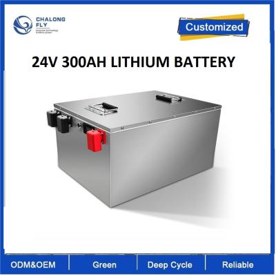 China IP65 Lithium iron phosphate battery for Marine Yacht RV 24V300ah Large Capacity Lithium Battery for sale