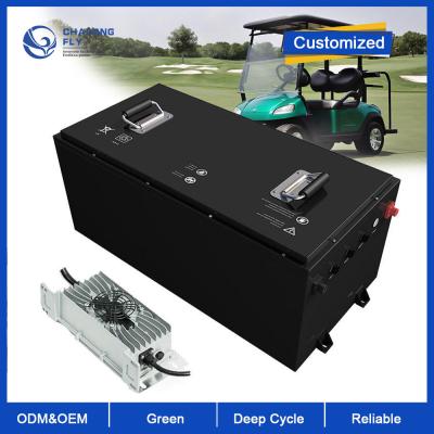 China CLF 48V 51.2V 100AH/200AH Lithium Electric Golf Cart Battery 72AH/160AH 48 Volt Lifepo4 Golf Car Battery Pack for sale