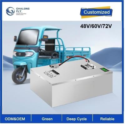 China CLF OEM ODM Lifepo4 Batería de litio 48V 60V 72V 52Ah 100Ah 150Ah para motocicletas eléctricas Scooter Triciclos Rickshaw Bus turístico en venta