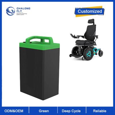 Chine CLF LiFePO4 batterie au lithium OEM ODM 12V 24V 36V fauteuil roulant électrique 12AH 24AH 30AH 60AH 80AH LiFePO4 batterie au lithium scooter électrique à vendre