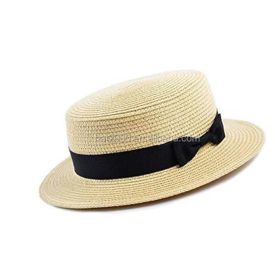 China Wholesale Custom Paper Character China Straw Boater Straw Hat Character for sale