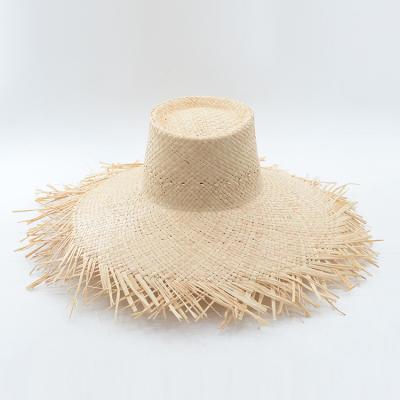 China Summer Wholesale Paper Beach Hat Straw Hat Character Raffia Straw Sun Floppy Hats for sale