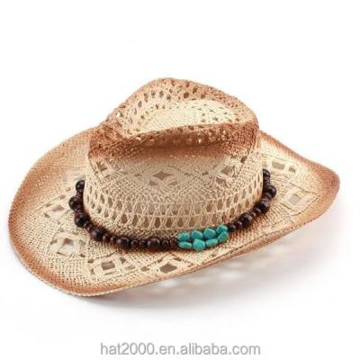 China Cheap Porcelain Straw Farmer Cowboy Hat Summer Fashion Character Design for sale