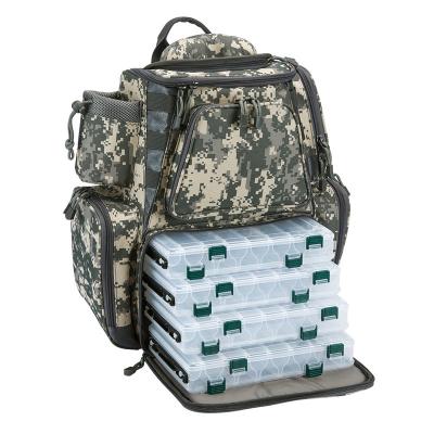 China Multifunctional Portable Tackle Bag Backpack Waterproof Purpose Fishing Backpack With Box for sale