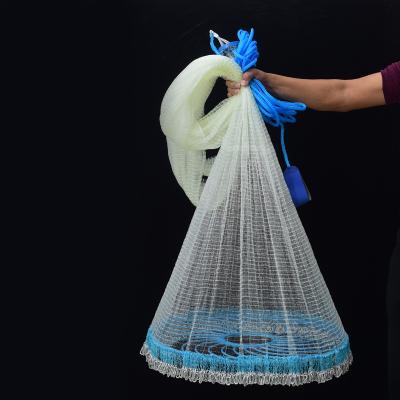 China Throwing Type Hand Net Fishing Net Cord High Strength Frisbee Throwing American Fishing Net for sale