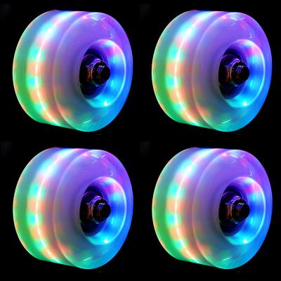 China Doble-row roller skating a set of 8 instant roller wheels roller skating wheels roller wheels integrated skating accessories for sale