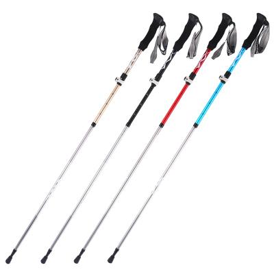 China Custom Ultralight Good Quality Carbon Fiber Long/Short Pole Foliding Trekking Walking Hiking Stick Trekking Poles For Outdoor for sale