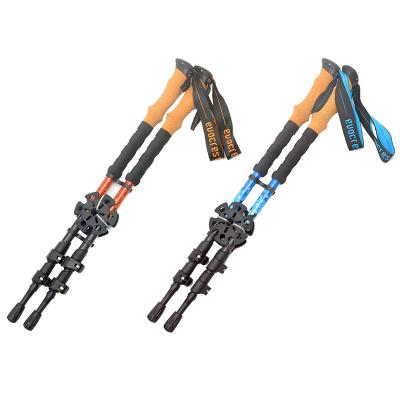 China Best Quality Ultralight Carbon Fiber Telescopic Trekking Poles Foliding Poles Long/Short Walking Rise Trekking Poles for sale