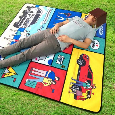 China Water Resistant Oxford Sandless Large Outdoor Thickened Portable Picnic Mat Beach Blanket for sale