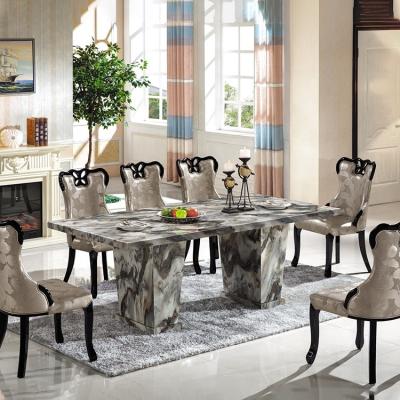 China . Luxury style pure square marble table dining table set with restaurant stone base cabinet tables marble dining room furniture for sale