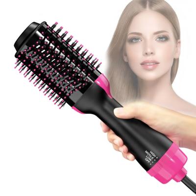 China Home Salon Ionic Premium High Quality Air Blowout Electric Hair Dryer Straightening Brush Styler One Step Hair Brush Dryer for sale