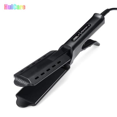 China Wholesale Professional Hair Straightener Irons Titanium Hair Straightener Pro Flat 2 Flat 2 Plate Wide Electric Hair Straightener for sale