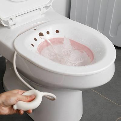 China SPA Competitive Price Women Vaginal Hygiene Products Suggest For Washing Seat Basin Multicolor Bath Sitz Plastic Irrigator For Maternity for sale