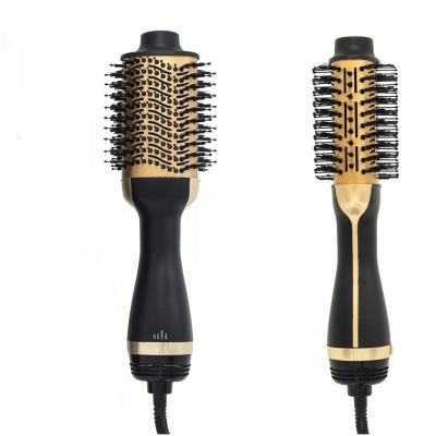 China Dropshipping New Ion Generator Negative Ion Blow Drying Volumizer Comb Hot Air Straightening Styler Brush Blow Curling Dryer for sale