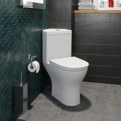 China Wholesale Luxurious 2 Pieces Corner Cistern Toilet Double-Flow WC China Wholesale Luxurious Fine-coupled Toilet Suit for sale