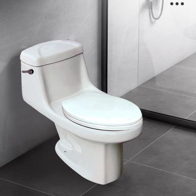 China Cheap Bathroom Sanitary Ware Modern Design Supply WC One Piece Toilet Easy Cleaning One Piece Toilet for sale