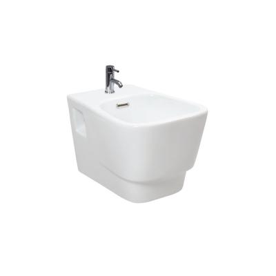 China Easy Cleaning Wall Hung Bidet Wall Hung Intelligent Pressing Con Getto Verticale Bidet for sale