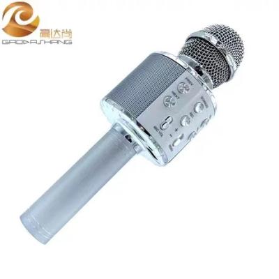 China Black High Quality Wireless Microphone BT Singing Microphone Dropshipping WS858 Headset Microphone [freeshipping to USA] live audio microphone for sale