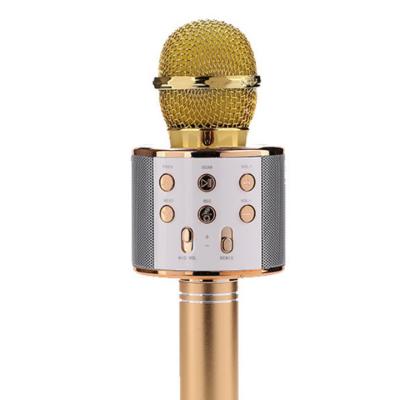 China Black High Quality Wireless Microphone BT Singing Microphone Dropshipping WS858 Headset Microphone [freeshipping to USA] live audio microphone for sale