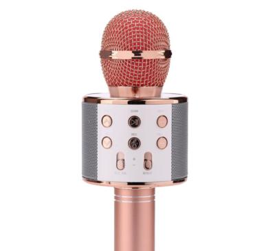 China Black High Quality Wireless Microphone BT Singing Microphone Dropshipping WS858 Headset Microphone [freeshipping to USA] live audio microphone for sale