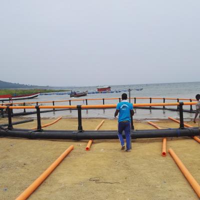 中国 HDPE floating farming fish cage net cages Zambia Lake Kariba farms cages 販売のため