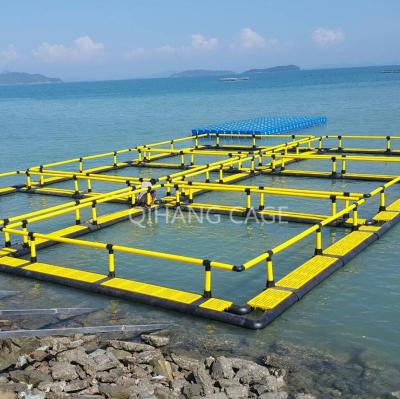 China Square shape HDPE cages, fish cage floating in Thailand for sale