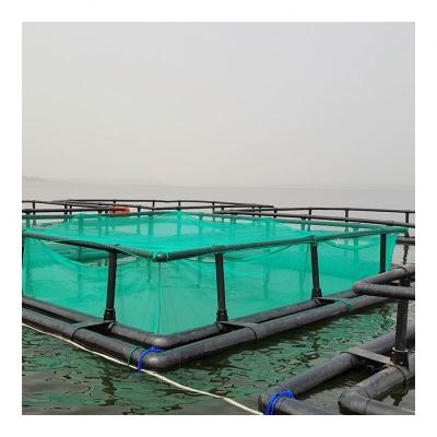 中国 8mx8m HDPE/PE traditional square fish cage cage aquaculture square fish cage floating net tilapia 販売のため