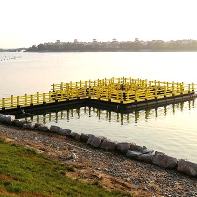 China Marine and leisure industry floating dock cheap pontoons platforms for sale for sale