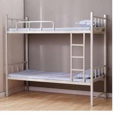 China 2021 hot sale cheap steel frame safe and convenient 2 layer metal bunk bed for sale for sale