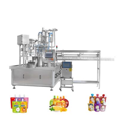 China Food Factory Price Yogurt Juice Oil Ketchup Sauce Spout Pouch Filling Machine for sale