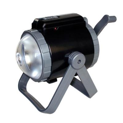 China Power Crank LED Crank Operated Light with SOS alarm siren and wind-up blining lamp with smart charger and phone siren flashing for sale