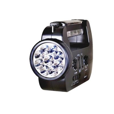 China Rechargeable Solar Dynamo AM FM Night Radio With Flashing LED Reading Lamp And Siren / Smart Phone Charger for sale