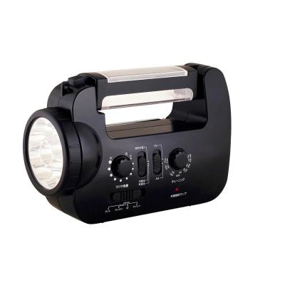 China Night Crank Solar Emergency LED Flashlight FM/AM Radio And Cell Phone Charger With Alarm for sale